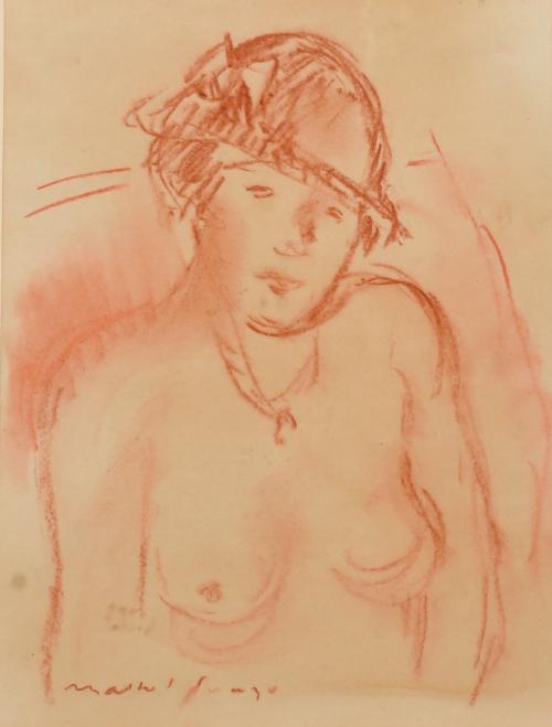 JOSEP MARIA MALLOL SUAZO (1910-1986). “Retrato joven”.
