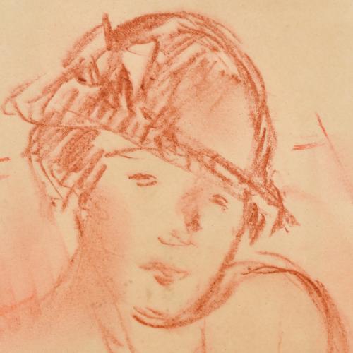 JOSEP MARIA MALLOL SUAZO (1910-1986). “Retrato joven”.