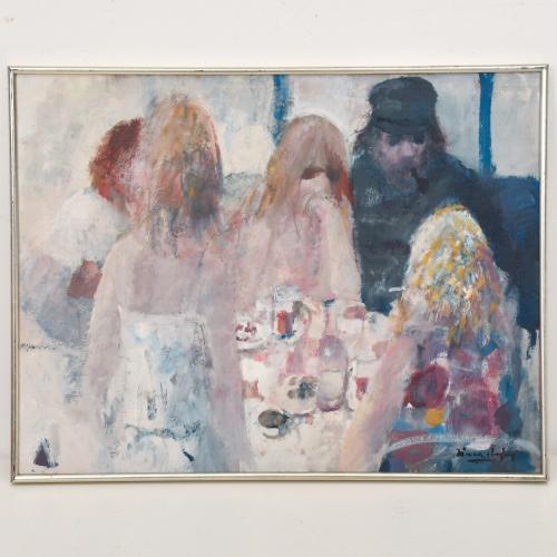ROC RIERA ROJAS (1913-1992). ‘People at the table’, Costa B