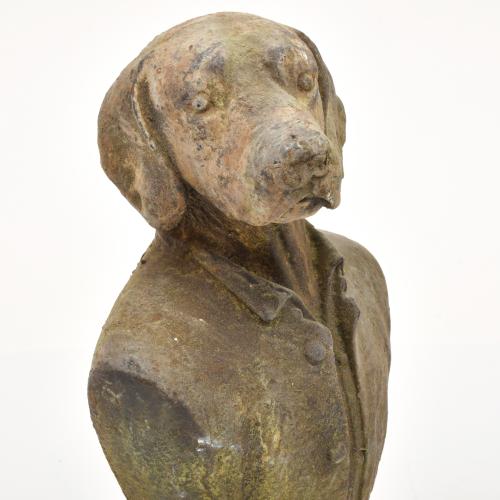 Pareja de figuras para jardín, siglo XX.