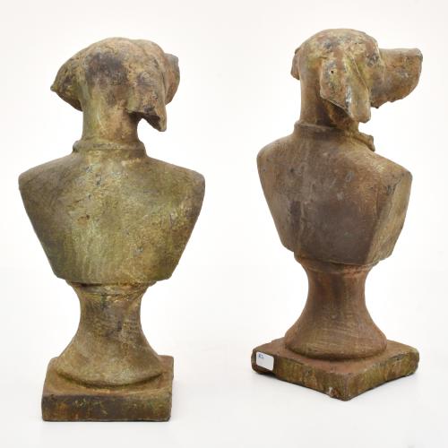 Pareja de figuras para jardín, siglo XX.