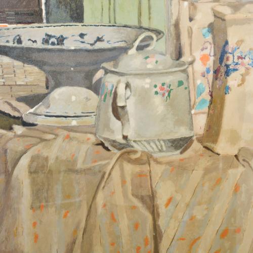 JOSEP ROCA-SASTRE (1928-1997). "Interior con suelo de mosai