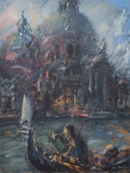 AUGUST ROSELL (1951).  "Santa María de la Salud", Venecia.