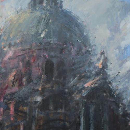 AUGUST ROSELL (1951).  "Santa María de la Salud", Venecia.