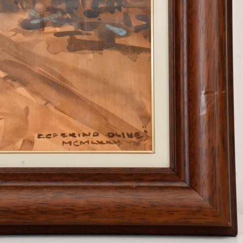 CEFERINO OLIVÉ (1907-1995).  'Village', 1980.