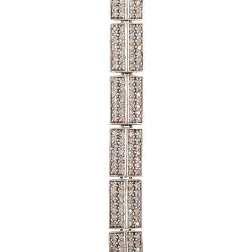 Pulsera articulada de diamantes