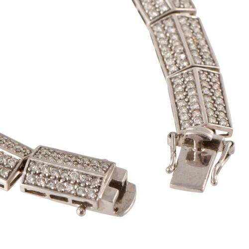 Pulsera articulada de diamantes