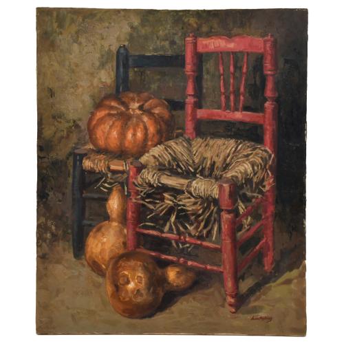 20TH CENTURY SPANISH SCHOOL. "MONTESINOS". ‘Still life with