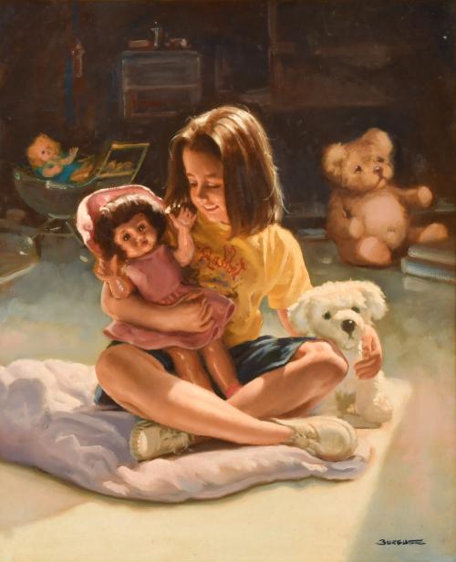 JUAN IGNACIO BURGUETE ALBALAT (1933/45?).  "Amigas".