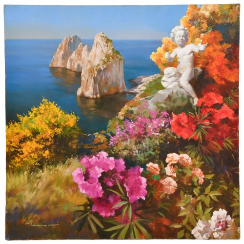 ESCUELA ITALIANA, SIGLO XX-XXI. "Capri i Faraglioni".