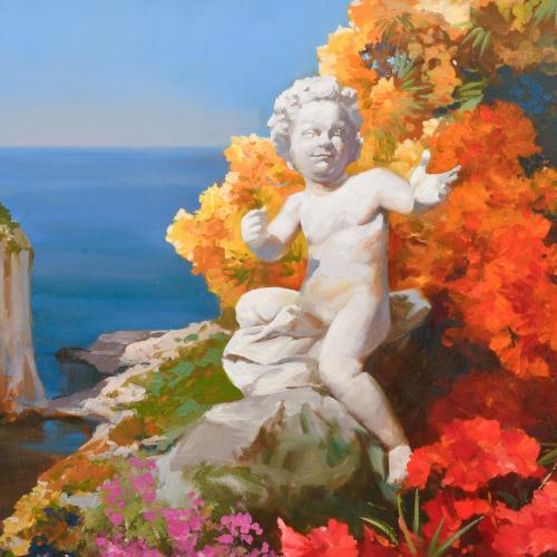 ESCUELA ITALIANA, SIGLO XX-XXI. "Capri i Faraglioni".