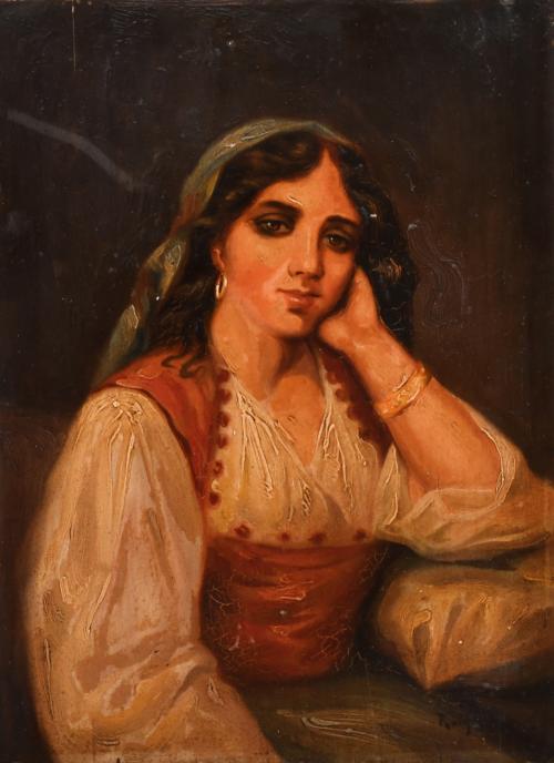 ESCUELA ESPAÑOLA, SIGLO XX. "Gitana".