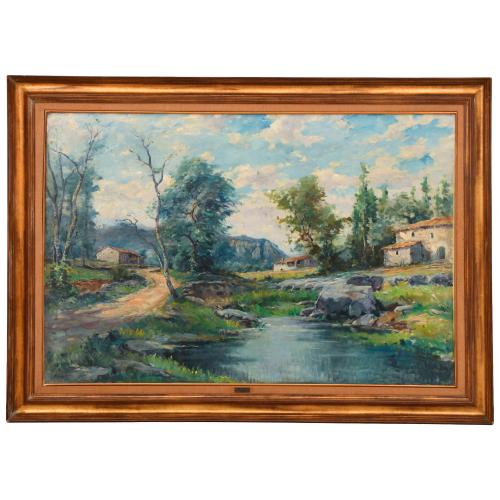 20TH CENTURY SPANISH SCHOOL. 'Landscape'.