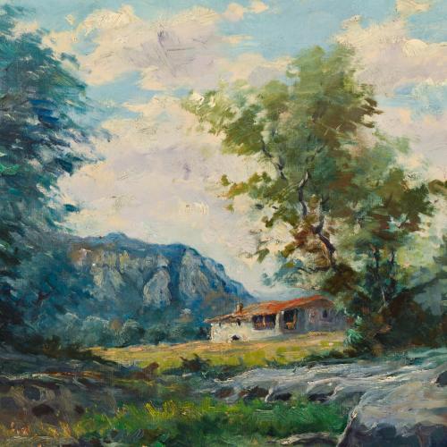 ESCUELA ESPAÑOLA, SIGLO XX. "Paisaje".