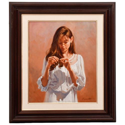 ENRIC TORRES PRATS (1940). "Joven de blanco".