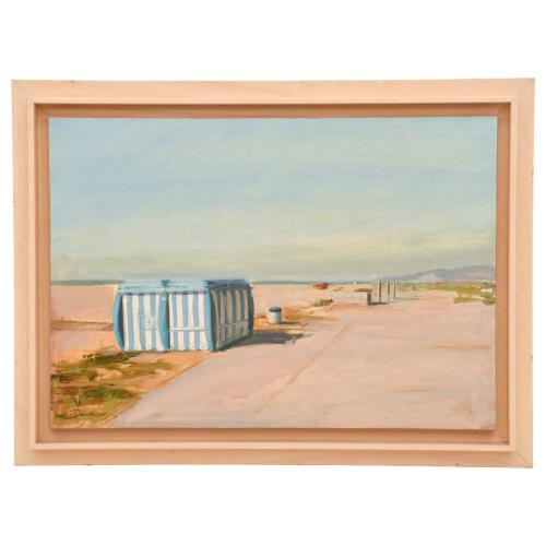ESCUELA ESPAÑOLA, SIGLO XX-XXI. "Paseo marítimo y playa".