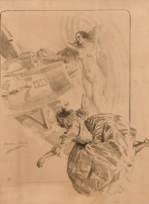 LUCIEN HECTOR JONAS (1880-1947).  "Bonne Année", 1932-1933.