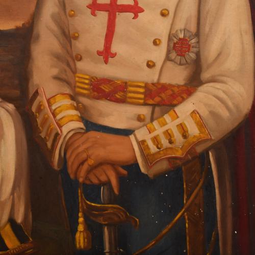 ESCUELA ESPAÑOLA, SIGLO XX. "Retrato militar masculino de l