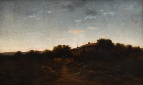 GENÍS CAPDEVILA PUIG (1860-1932). "Paisaje", 1891.