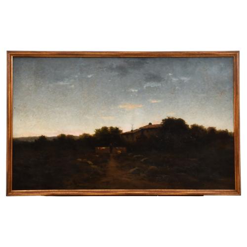 GENÍS CAPDEVILA PUIG (1860-1932). "Paisaje", 1891.