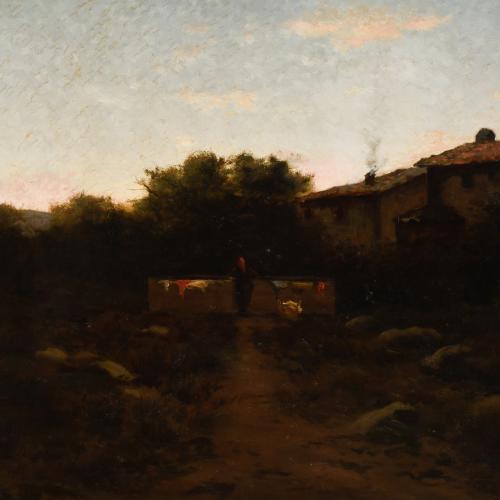 GENÍS CAPDEVILA PUIG (1860-1932). 'Landscape', 1891.