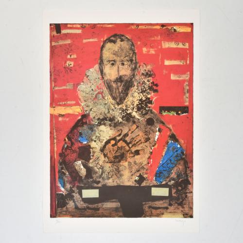 Carpeta con 5 litografías de los artistas: Jordi Alumà, A