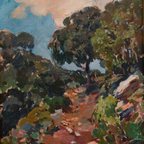 JOSEP PUIGDENGOLAS BARELLA (1906-1987). "Paisaje".