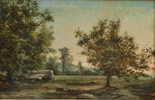 MANUEL PIGEM I RAS (1862 - 1946). "Paisaje".