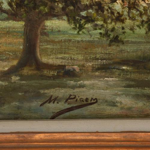 MANUEL PIGEM I RAS (1862 - 1946). "Paisaje".