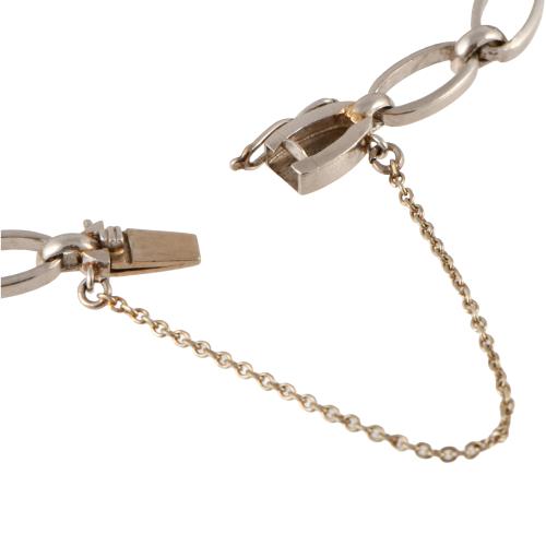 Pulsera articulada con diamantes.