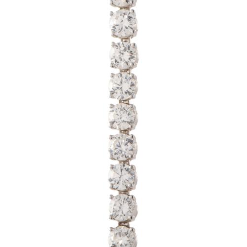 Pulsera riviére con diamantes talla brillante. 