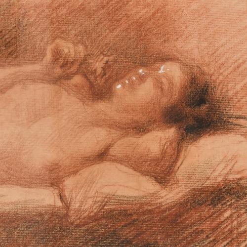 NICANOR VAZQUEZ UBACH (1870-1930).  "Desnudo femenino".