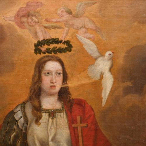 ESCUELA ESPAÑOLA, SIGLO XVIII. "Santa Mártir".