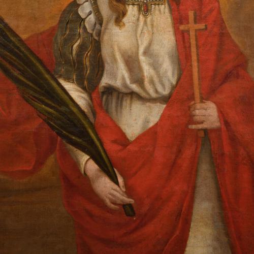 ESCUELA ESPAÑOLA, SIGLO XVIII. "Santa Mártir".