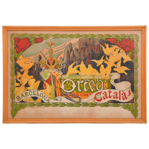 ADRIÀ GUAL I QUERALT (1872-1943).  Cartel Orfeo Català, 190