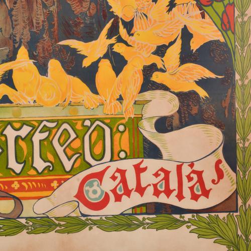ADRIÀ GUAL I QUERALT (1872-1943).  Cartel Orfeo Català, 190