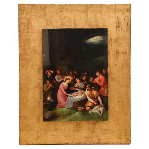 TALLER O CÍRCULO DE FRANS FRANCKEN II (1581-1642). "Adoraci
