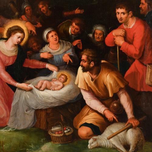 TALLER O CÍRCULO DE FRANS FRANCKEN II (1581-1642). "Adoraci