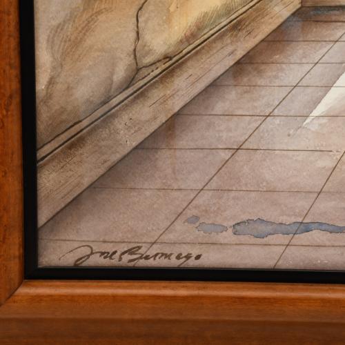 JOSÉ BERRUEZO (1952).  "Interior con ventana al mar".