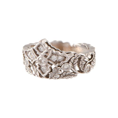 CARRERA Y CARRERA. Anillo en forma de tiara con diamantes.