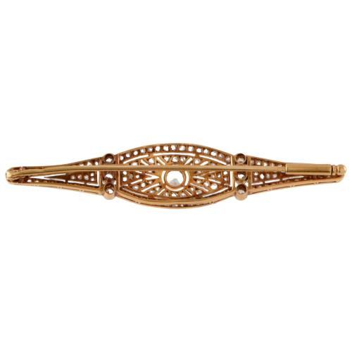Broche catalán noucentista con diamantes.