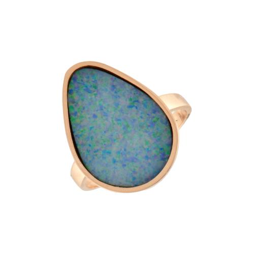 Anillo minimalista con ópalo