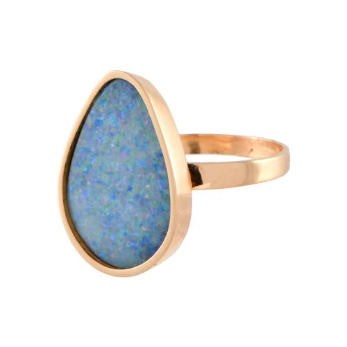 Anillo minimalista con ópalo
