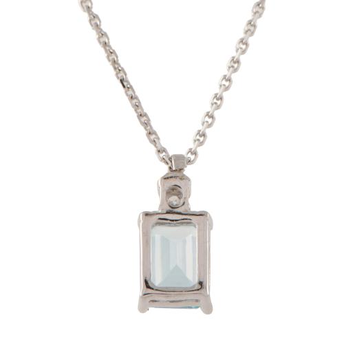 Collar con colgante con citrino y diamante.