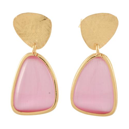 Pendientes con piedra natural.
