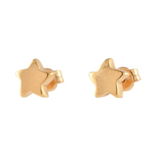 Pendientes infantiles en forma de estrella.