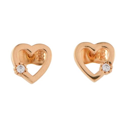 Pendientes en forma de corazón.