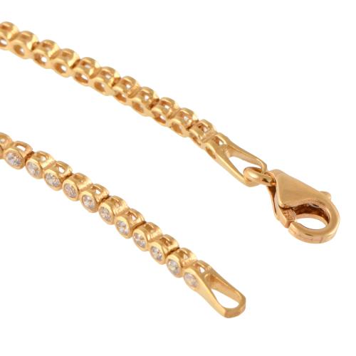 Pulsera rivière con circonitas.