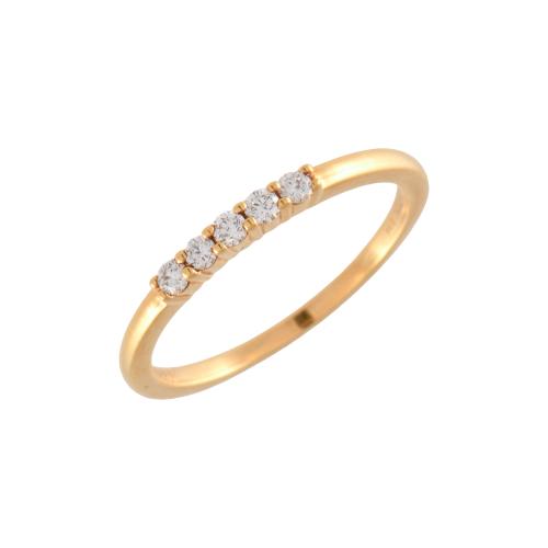 Anillo cinquillo de diamantes.