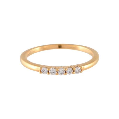 Anillo cinquillo de diamantes.